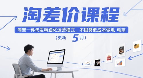 淘差价课程,淘宝一件代发精细化运营模式,不囤货低成本做电商(更新12月)-Z网创