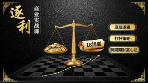 《逐 利》商业实战课，底层逻辑、杠杆策略、18锦囊，跨周期财富心法(更新-Z网创