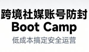 跨境社媒账号防封Boot Camp，低成本搞定社媒账号安全与长期运营-Z网创