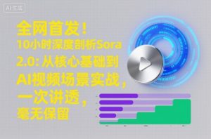 全网首发！10小时深度剖析Sora 2.0：从核心基础到AI视频场景实战，一次讲透，毫无保留-Z网创