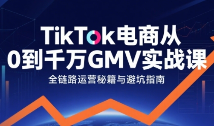 TikTok电商从0到千万GMV实战课，从0到1拆解实战秘籍(更新)-Z网创