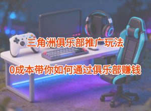 项目拆解：三角洲俱乐部推广玩法，0成本带你如何通过俱乐部賺钱-Z网创