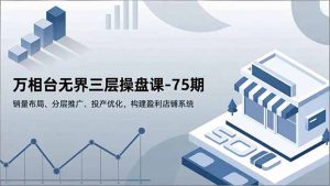万相台无界三层操盘课-75期，销量布局、分层推广、投产优化，构建盈利店铺系统-Z网创