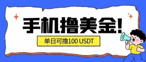 最新手机撸美金项目，单日产值100U+，2026年最新的风口项目-Z网创