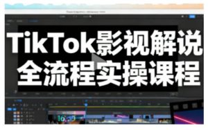 TikTok影视解说全流程实操，手把手教你打造TK爆款解说视频-Z网创