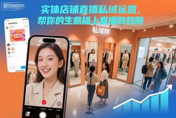 实体店铺直播私域运营，帮你的生意插上直播的翅膀-Z网创