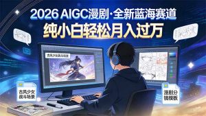 2026年全新蓝海赛道，纯小白轻松月入过万-Z网创