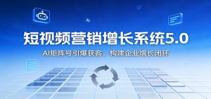 短视频营销增长系统5.0：AI 矩阵号引爆获客，构建企业增长闭环-Z网创