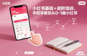 小红书基础+进阶培训，手把手教你从0-1做小红书-Z网创