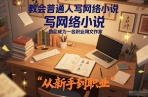 教会普通人写网络小说，助您成为一名职业网文作家-Z网创
