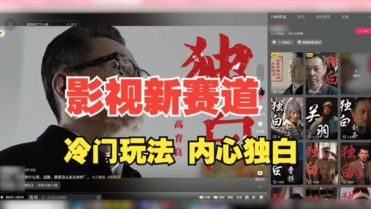 最新影视解说玩法，人物独白，30天涨粉24万+，全流程拆解【揭秘】-Z网创