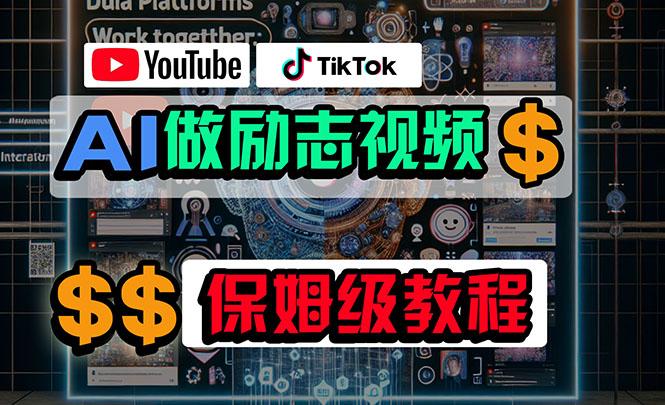 利用AI制作励志视频,在YouTube和TikTok赚钱,小白可做(附工具-Z网创