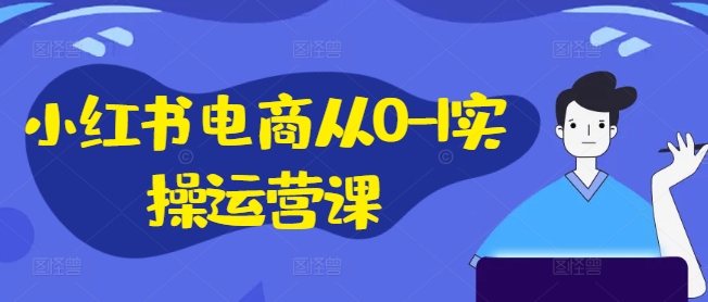 小红书电商从0-1实操运营课,小红书手机实操小红书/IP和私域课/小红书电商电脑实操板块等
