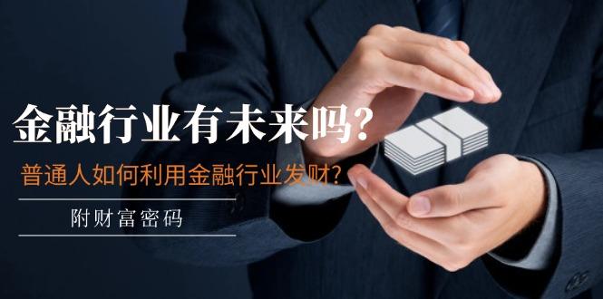某付费文章:金融行业有未来吗?普通人如何利用金融行业发财?(附财富密码-Z网创