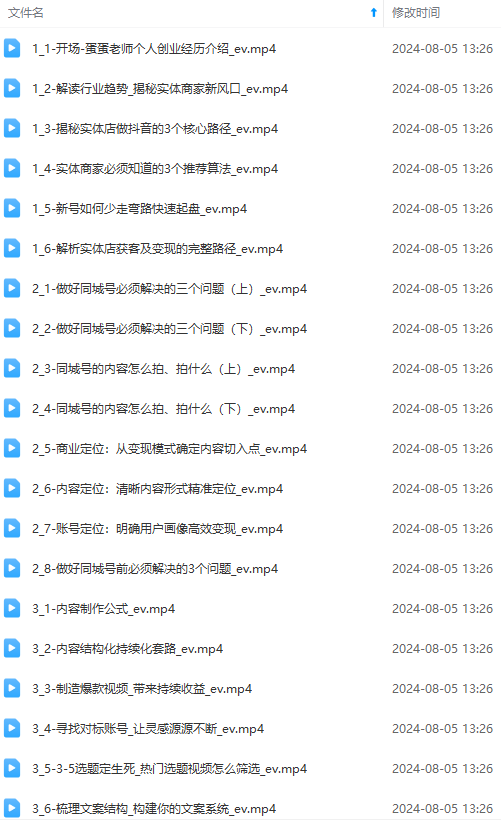 图片[1]-实体店老板获客特训营：认知、定位、文案、矩阵、直播、AI等(72节-Z网创