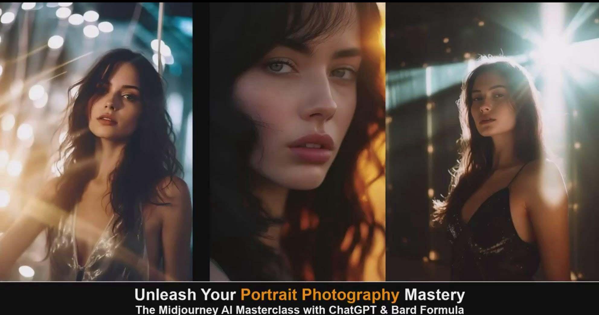 图片[6]-(9312期)Midjourney v5 ChatGPT 和 Bard AI人工智能人像摄影大师班-15节-中英字幕-Z网创
