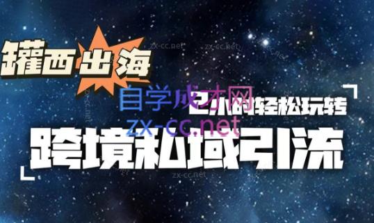 罐西老师·零基础学会跨境私域引流-Z网创