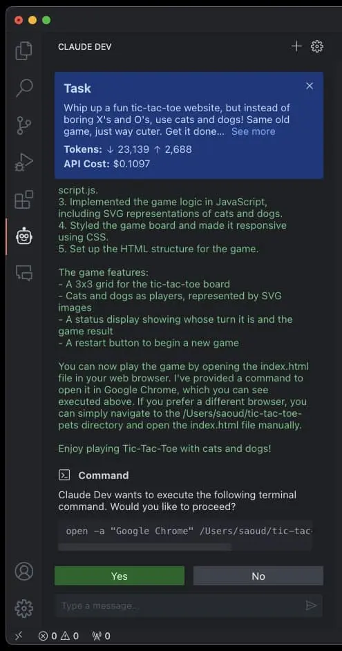 Claude Dev｜AI编程-Z网创