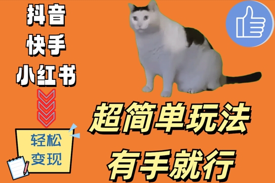 超简单玩法，有手就行，靠猫咪视频日入500+【揭秘】-Z网创