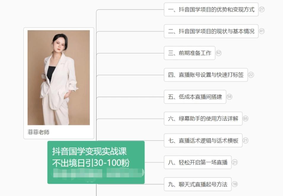 抖音国学变现项目：不出境日引30-100粉实战课程-Z网创