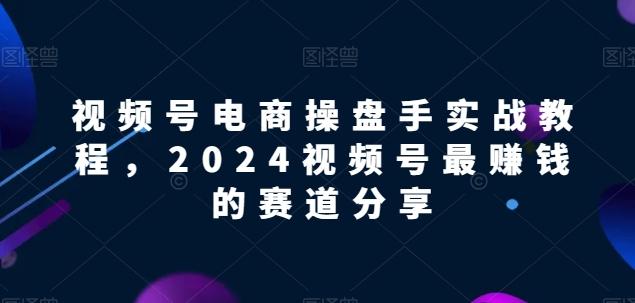 视频号电商实战教程，2024视频号最赚钱的赛道分享-Z网创
