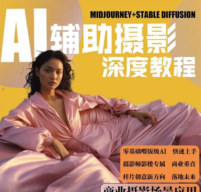 (8727期)2024年AI辅助摄影人工智能商业应用摄影课程(37节课)-Z网创