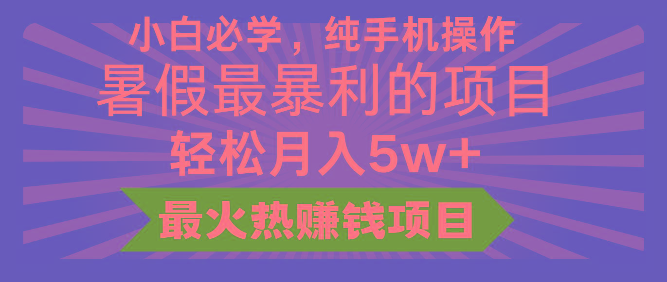 2024暑假最赚钱的项目，小红书咸鱼暴力引流简单无脑操作，每单利润最少500+-Z网创