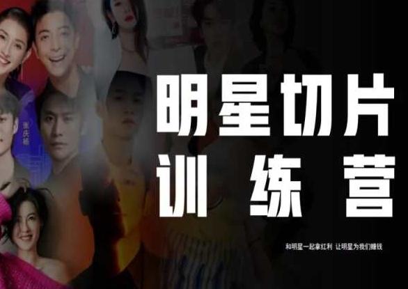 王子·明星切片线上训练营(2023),和明星一起拿红利,让明星为我们赚钱-Z网创