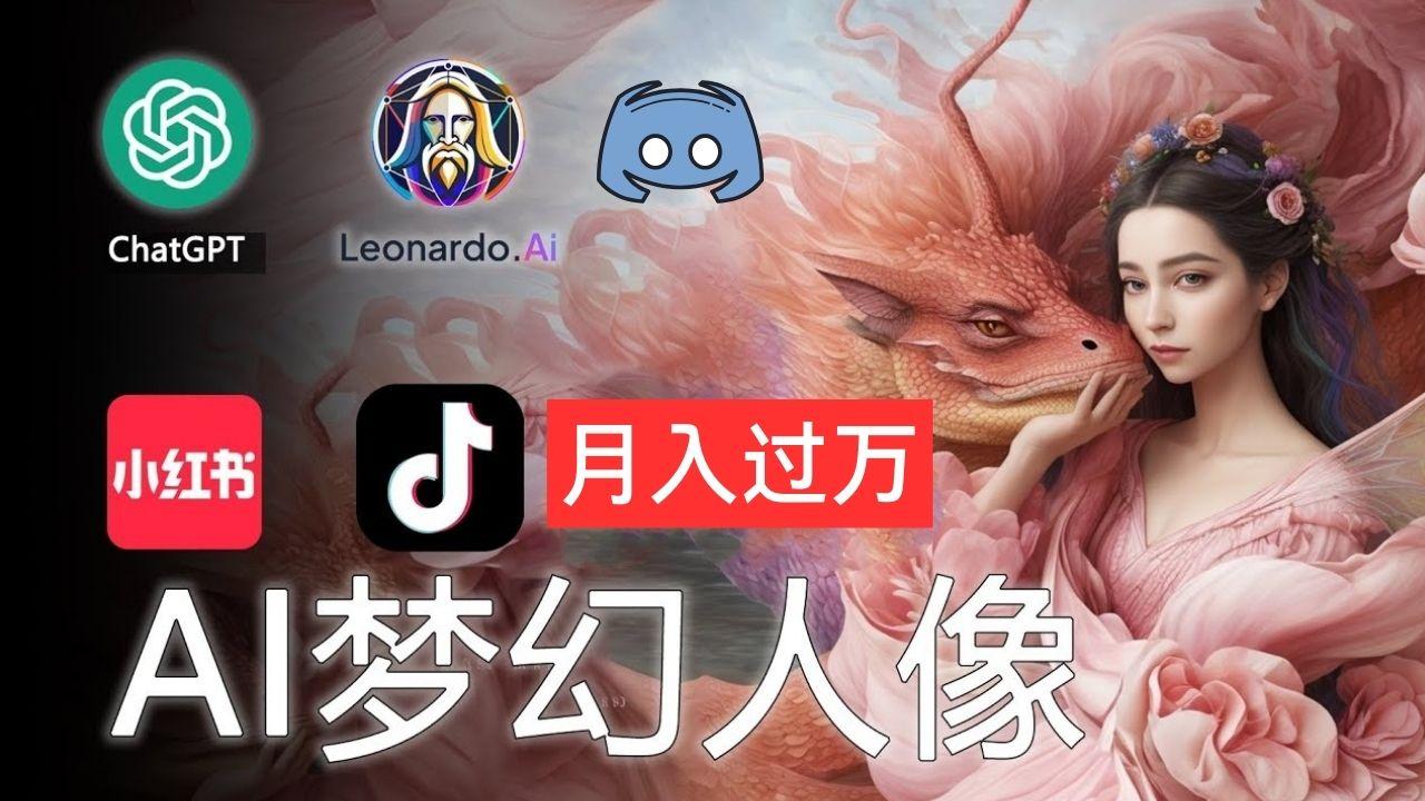 AI摄影梦幻人像：零基础也能月入过万的秘密-Z网创