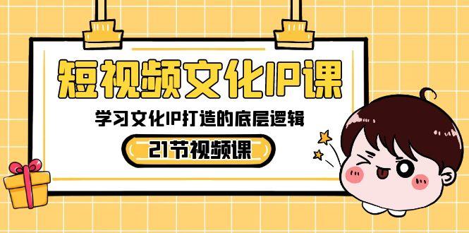 短视频文化IP课，学习文化IP打造的底层逻辑(21节课)-Z网创