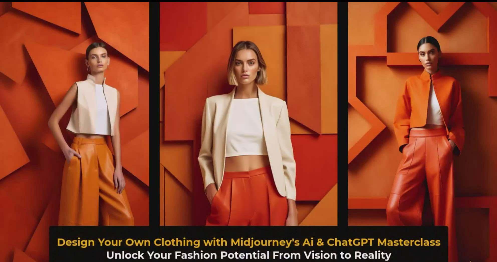 图片[3]-利用 Midjourneys Ai 人工智能设计自己的服装AI大师班-10节课-中英字幕-Z网创