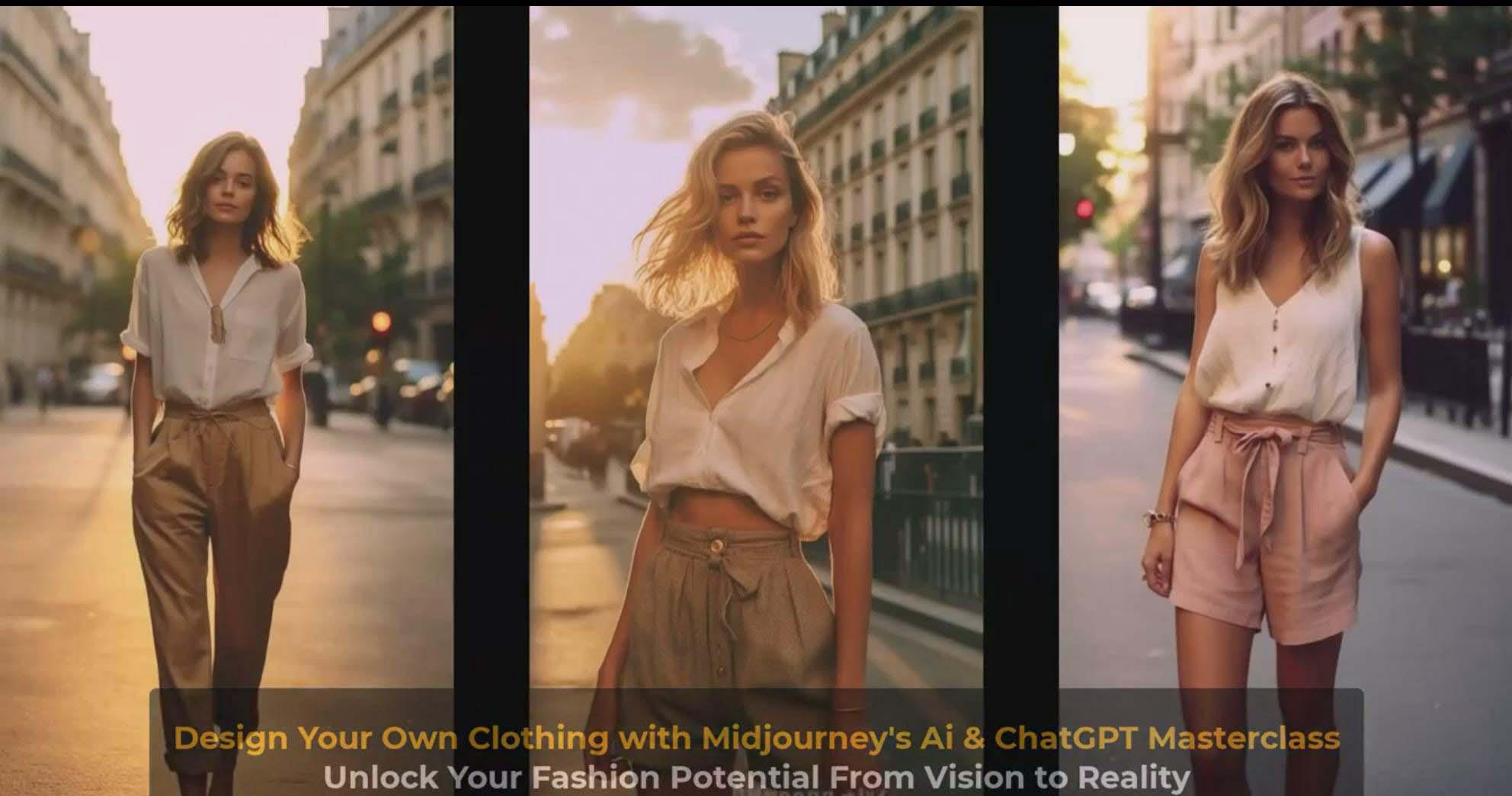 图片[9]-利用 Midjourneys Ai 人工智能设计自己的服装AI大师班-10节课-中英字幕-Z网创