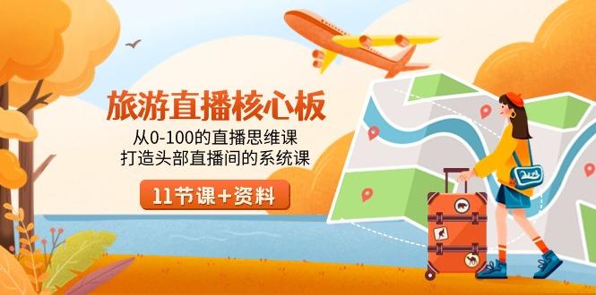 旅游-直播核心板，从0-100的直播思维课，打造头部直播间的系统课-Z网创