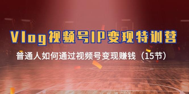 Vlog 视频号IP变现特训营,普通人如何通过视频号变现赚钱(15节-Z网创