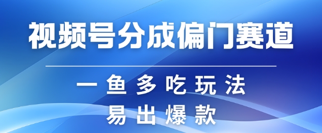 视频号创作者分成计划偏门类目，容易爆流，实拍内容简单易做【揭秘】-Z网创