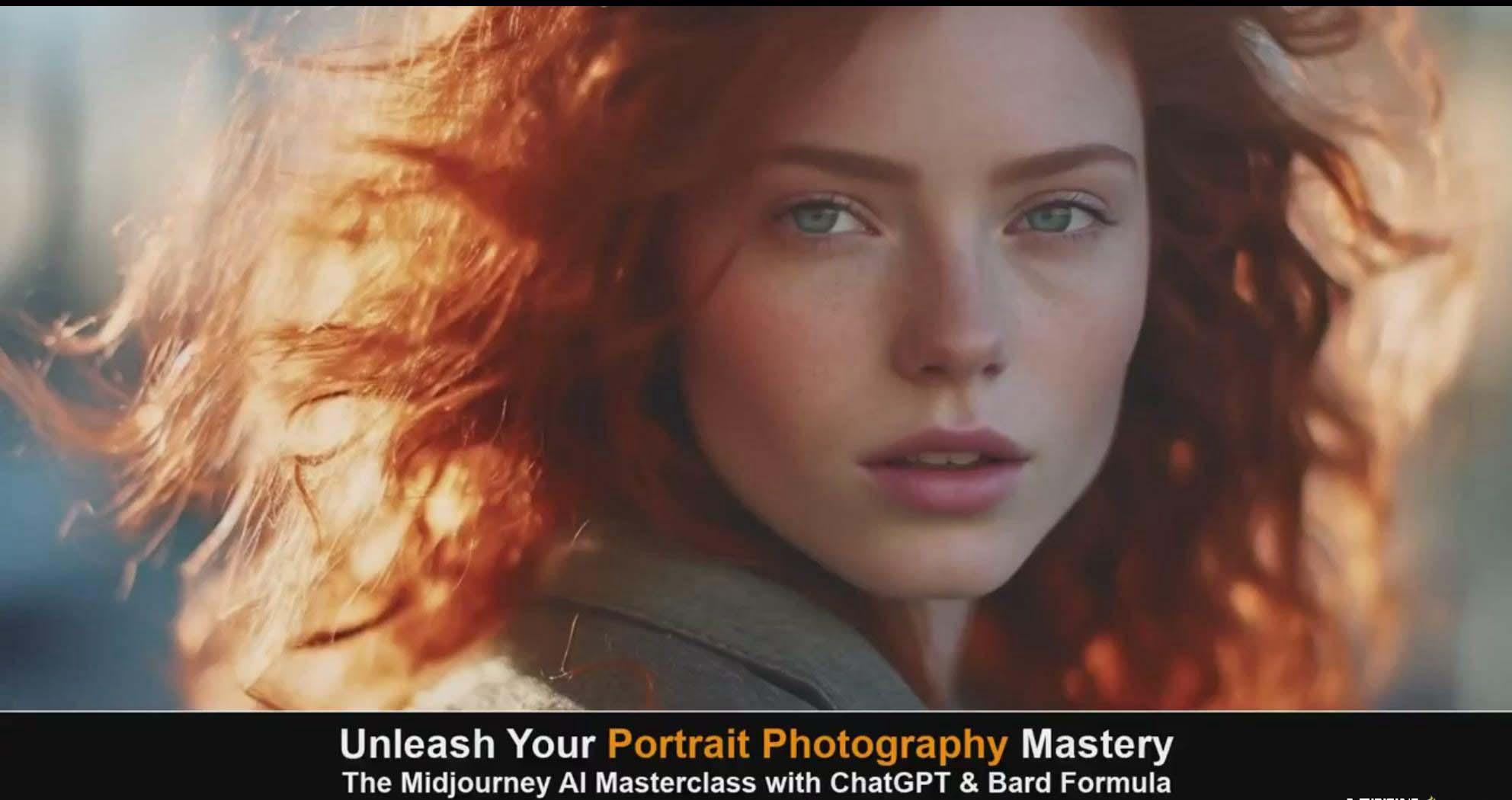 图片[2]-(9312期)Midjourney v5 ChatGPT 和 Bard AI人工智能人像摄影大师班-15节-中英字幕-Z网创