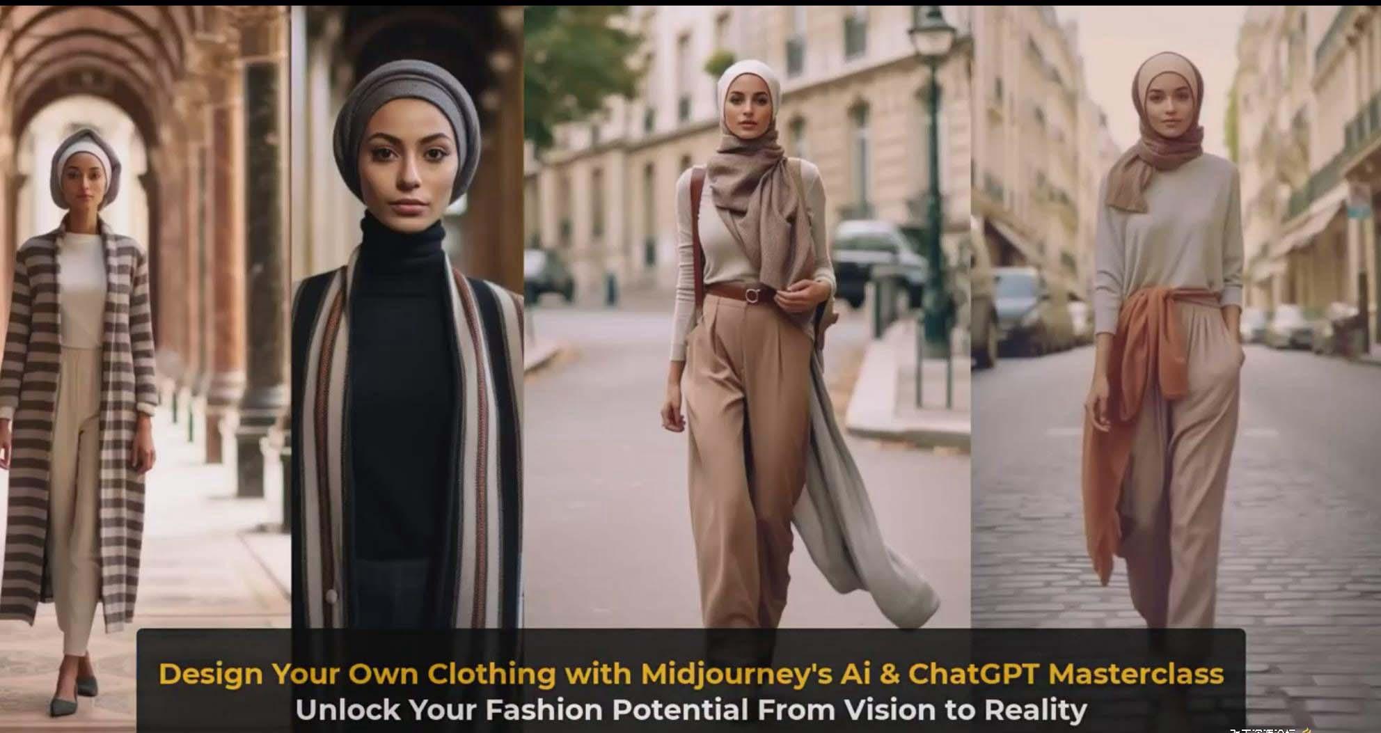 图片[10]-利用 Midjourneys Ai 人工智能设计自己的服装AI大师班-10节课-中英字幕-Z网创