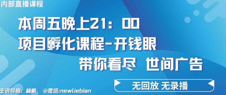 4.26日内部回放课程《项目孵化-开钱眼》赚钱的底层逻辑【揭秘】-Z网创