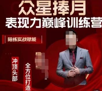 众星捧月表现力巅峰训练营，全方位打造，陪练实战赋能-Z网创