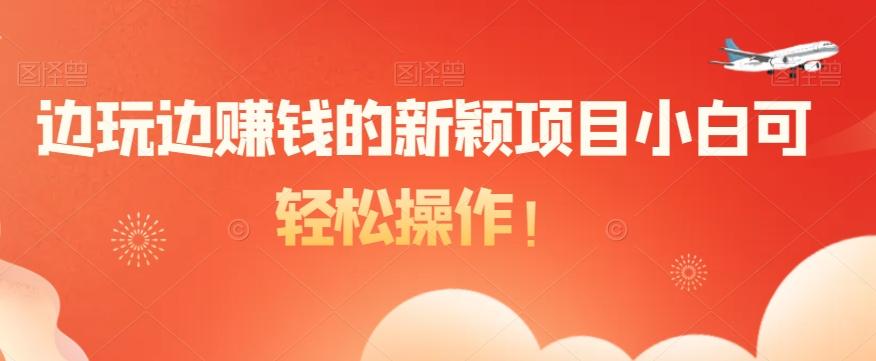 边玩边赚钱的新颖项目小白可轻松操作！-Z网创