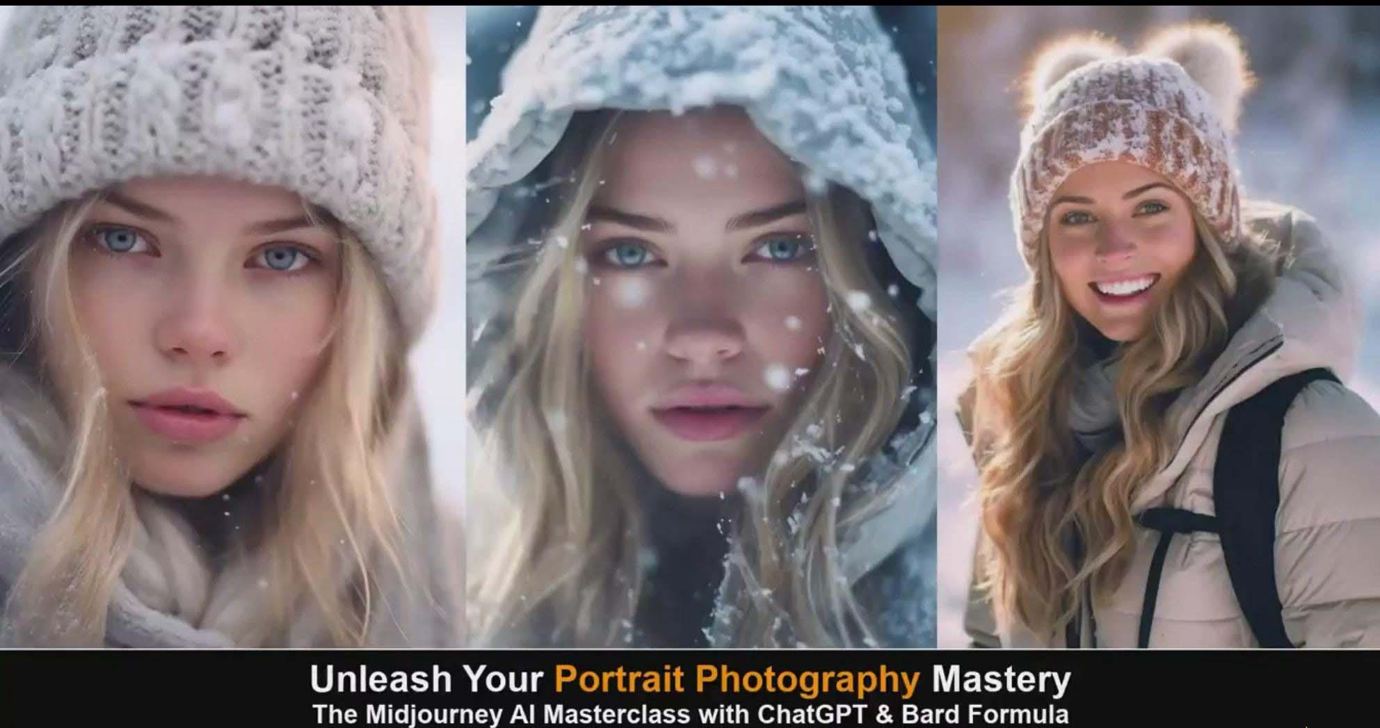 图片[5]-(9312期)Midjourney v5 ChatGPT 和 Bard AI人工智能人像摄影大师班-15节-中英字幕-Z网创